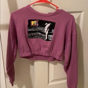 MTV cropped sweatshirt